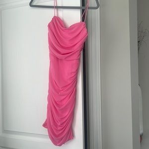 Pink ruffle dress